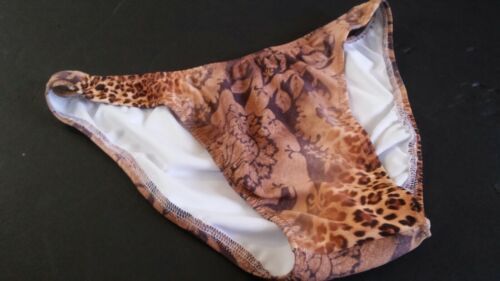 Brief s m l or xl made USA Mens Custom Swimsuit Leopard Handmade New Spandex