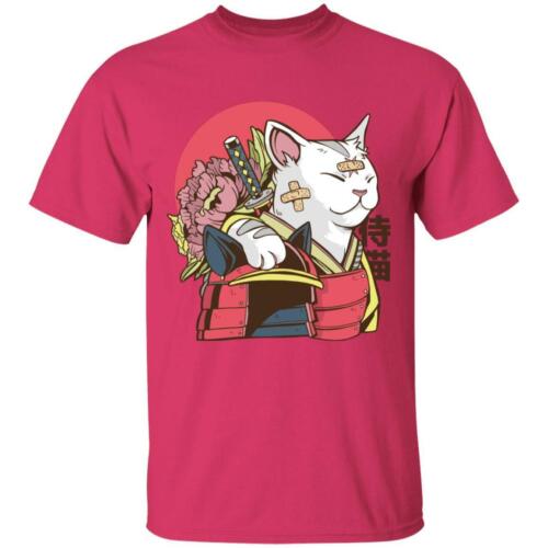 Cat Samurai T-Shirt Funny Cat Shirt Japanese Cat Ninja Cat Real Men Love Cats
