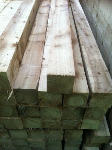 2.4x75x75 wooden 8ft 3x3 pressure treated timber post only £4.95 Sunderland