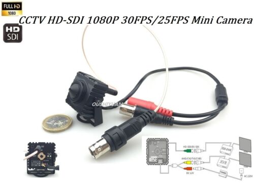 Starlight HD-SDI 1080P Mini Pinhole Spy Camera AHD/TVI/CVI/CVBS/Ex-SDI Camera 