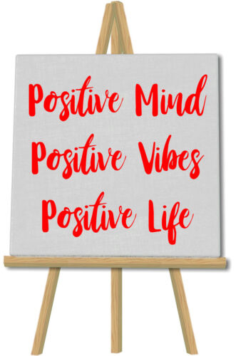 Positive Mind Positive Vibes Positive Life Wall Art Stickers Vinyls Quote Decals 