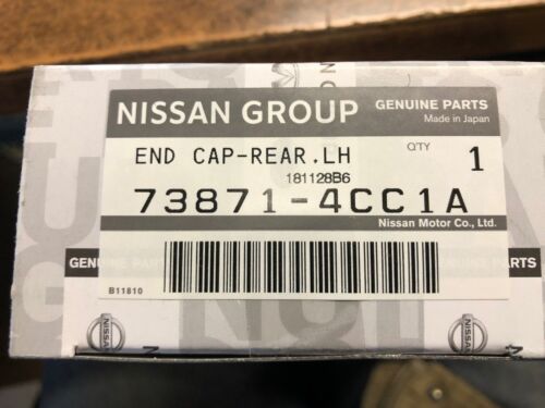NEW OEM 2014-2017 NISSAN ROGUE JAPAN BUILT ROOF RACK REAR CAP DRIVER SIDE