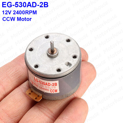 EG-530AD-2B DC12V CCW 2400RPM Tape Deck Recorder Motor Audio Round Spindle Motor
