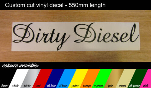 Dirty Diesel 550mm VW // VAG // DUB // JDM sticker Large Decal