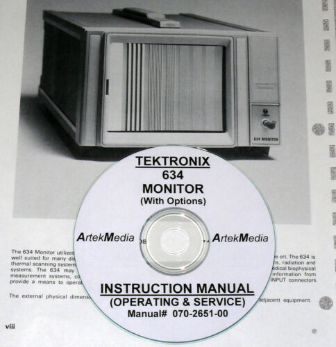 Tektronix 634 Monitor Service & Operation Manual 