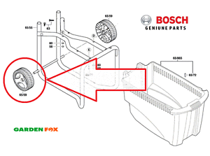 savers Original Bosch AXT25TC Shredder WHEEL 1 2609003159 702