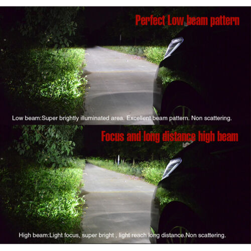 U7Plus LED Headlight 9004 9007 Upgraded Flip Chip LED 7200LM Focus Beam Pattern 
