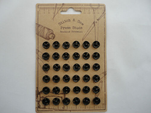 Silver Metal Press Studs Snap Fastener Button Large Small Clothing Sewing Craft 