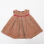 New toddler girls cotton sleeveless dress Burgundy or Brown 3-24 month