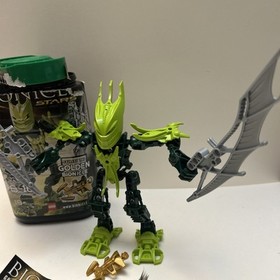 LEGO BIONICLE Stars 7117 GRESH Complete with Manual, Golden Armor Piece Canister