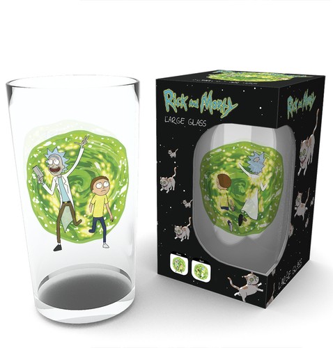 Rick and Morty Portal Large Glass