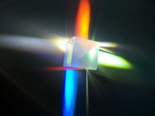 17mm Defective Dichroic Cube Optical Glass Prism 50pcs for DIY Decoration 