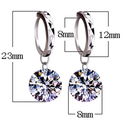 Femmes Argent Sterling 925 Clous Boucle d/'oreille luxe Bling CZ Bare-Strass BIJOUX un