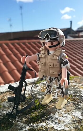 Playmobil soldado custom militar Español policia ejercito guardia civil soldier