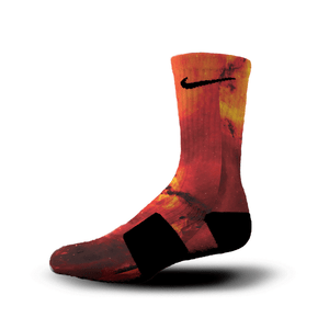 Custom Nike Elite Socks All Sizes FIRE GALAXY