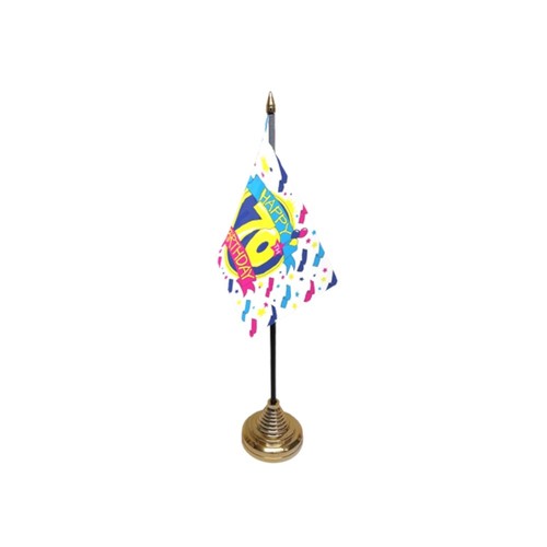 70th Birthday Hand Table Or Waving Flag Party Decorations Happy No Base