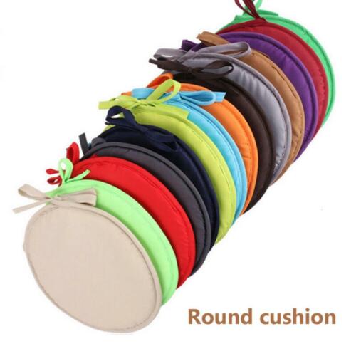 1x Seat Cushions Round Garden Chair Cushion Pads Outdoor Patio Dining Multicolor