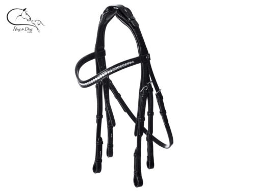 Busse Anatomical Double Bridle Padded Comfort Leather Headpiece FREE P&P 