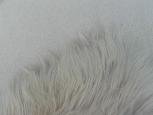 Latte Luxury 60mm Faux Fur Fabric Shag Pile