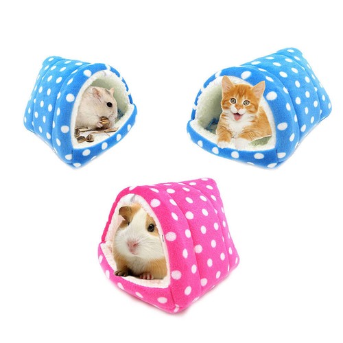 Rabbit Fleece Hamster Sleeping Bed Guinea Pig Mat Warm Pad Small Animal House