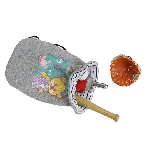 6pcs Doll Clothes For 18 inch Girl Doll Baseball Set Ping Pong Ball Bat Outfits