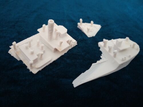 3D Imprimé Blockship 1:300 for Coastal Games Inc cruel mers 