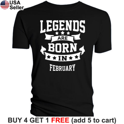 Legends Are Born In Month T-Shirt Birthday Gift Men Women Funny Kings On X157
