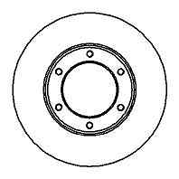 Y60 BELÄGE VORNE NISSAN PATROL GR I AB 1983 2 BREMSSCHEIBEN 295x20mm