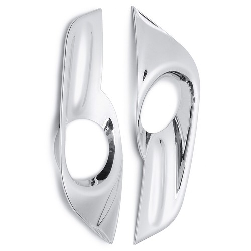 Pair Chrome Front Fog Lights Lamp Cover Trim For Nissan Teana Altima 2013-2015