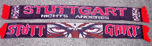 100/% Acryl 150x15 cm NEU Stuttgart Schal /"NICHTS ANDERES/" Fan Ultra Schwaben