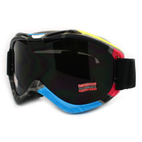 Details about  / Ski Snowboard Goggles Anti Fog Shatter Proof Lens Geometric Design