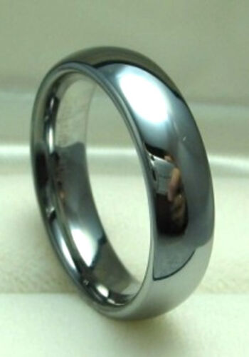 6mm TUNGSTEN CARBIDE Dome comfort fit ring size 9 or size 9.5 