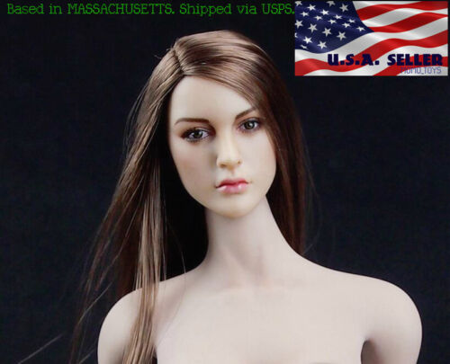 1//6 European American Female Head sculpt Kimi Toys KT005 For 12/" Hot Toys Phicen