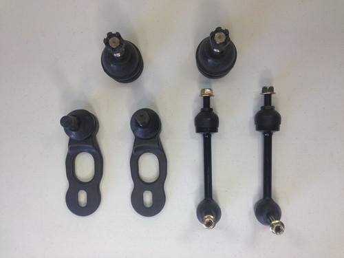 6 Pc Kit Front Upper /& Lower Ball Joints Sway Bar Ends