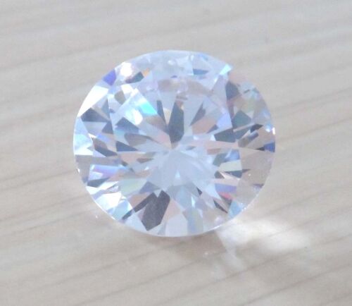 Unheated 4.79ct AAAAA White Sapphire 9mm Round Diamonds Cut VVS Loose Gemstone