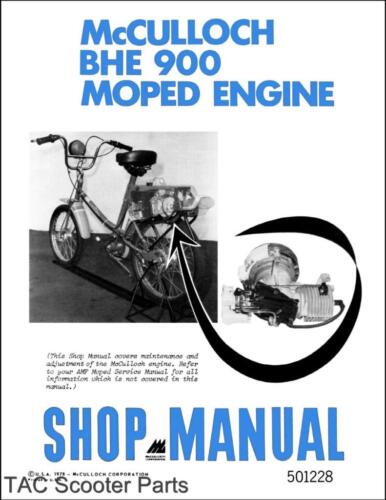 AMF Roadmaster McCulloch BHE 900 Engine Service Manual