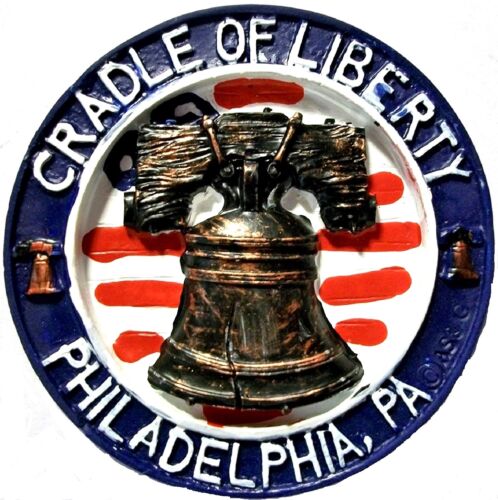 Cradle of Liberty Philadelphia PA Round Ceramic Fridge Magnet 