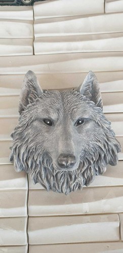 Wolf Pierre personnage Jardin Figurine tête de loup Gartendeko murale zr0034