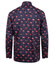 CLAUDIO LUGLI NAVY SHIRT WITH FLAMINGO PRINT