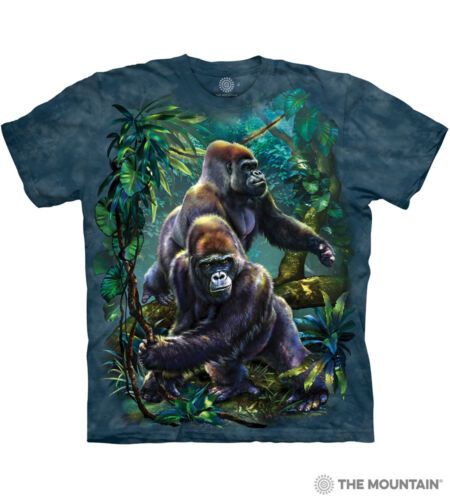 The Mountain Tami Alba Gorilla Jungle Zoo Animals Collage Men/'s Tee Shirt 105912