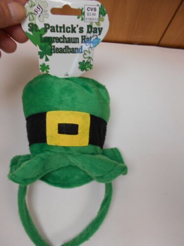2 St. Patrick&#039;s Day Leprechaum Hat Headbands. 2 of them  N520
