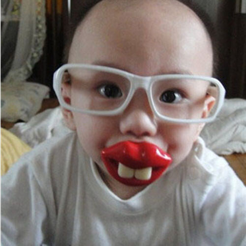 Baby Funny Dummy Prank Pacifier Novelty Toy Teeth Children Child Soother Nipple
