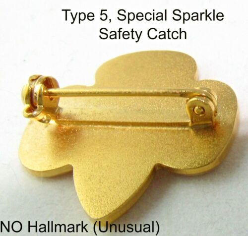 Type 5 SPECIAL Girl Scout MEMBERSHIP PIN w//GOLD SPARKLE Collector Historian GIFT