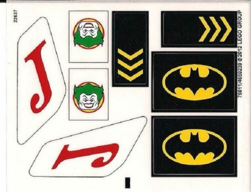 STICKERS Lego Batman 6863 Battle Over Gotham City Stickers Only NEW Original 
