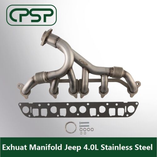 Exhaust Manifold /& Gasket Kit for Grand Cherokee Wrangler 4.0L  Stainless Steel