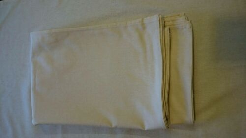 48cm x 78cm 10 x Plain Cream 100% Cotton Tea Towel hemmed on all 4 sides Size 