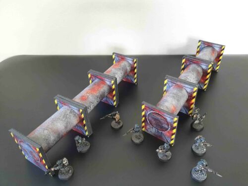 Rusted Pipeline Set Warhammer terrain scenery Digital Download wargame 40k