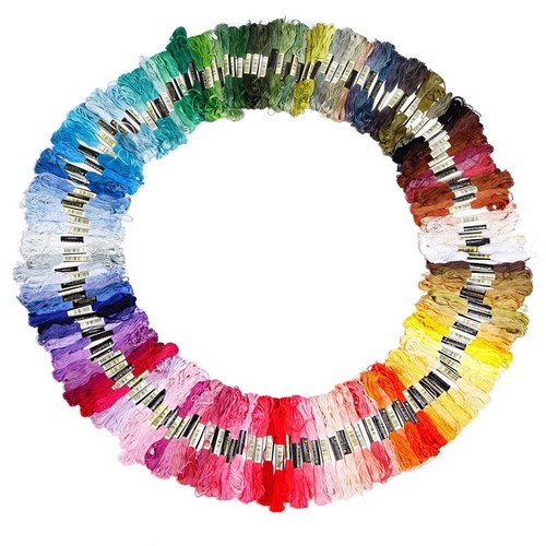 150 echevettes de fil multicolore pour point de croix broderie V9H2 TH