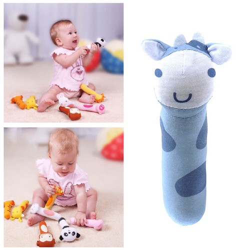 Rattle Animal Stick Soft Hand Bell Baby Hand Grip Rod Toys Educational Doll