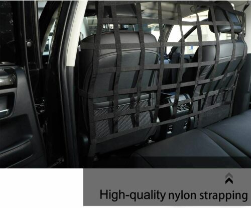 Cargo Net Rear Seat Divider Net Dog Car Barrier for Toyota 4Runner 2010-20 Black